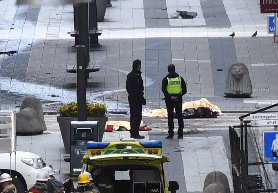 Ataque no centro da capital sueca deixou quatro mortos