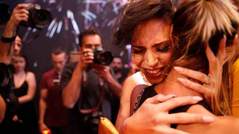 Israel

Taylin Abu Hanah , um árabe israelense, reage emocionada depois de ganhar o primeiro concurso de beleza Miss Trans de Israel,  em Tel Aviv , em 27 de maio de 2016. 