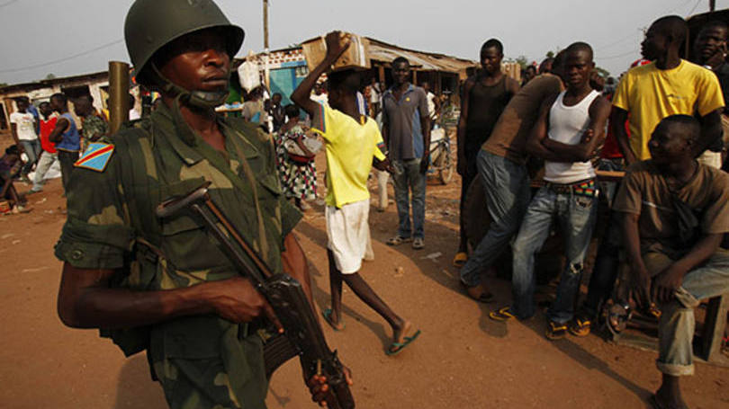 Soldado do Congo: a cidade de 120.000 habitantes foi atingida várias vezes por assassinatos na região nos últimos dois anos
