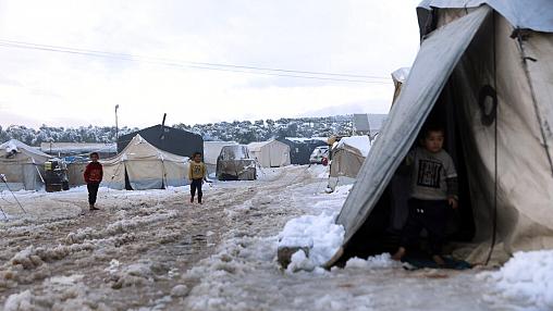Nevão provoca crise de deslocados na Síria