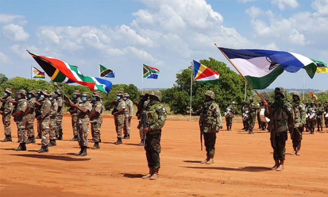Ramaphosa visita tropas da missão da SADC