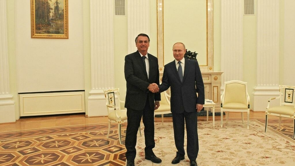 Presidentes brasileiro e russo reunidos em Moscovo