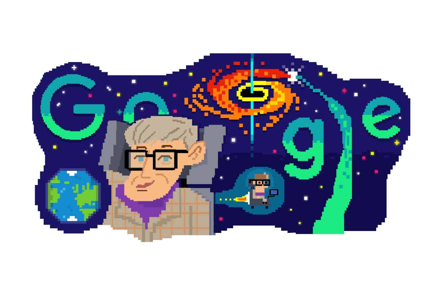 Google cria Doodle de Stephen Hawking como forma de homenagem