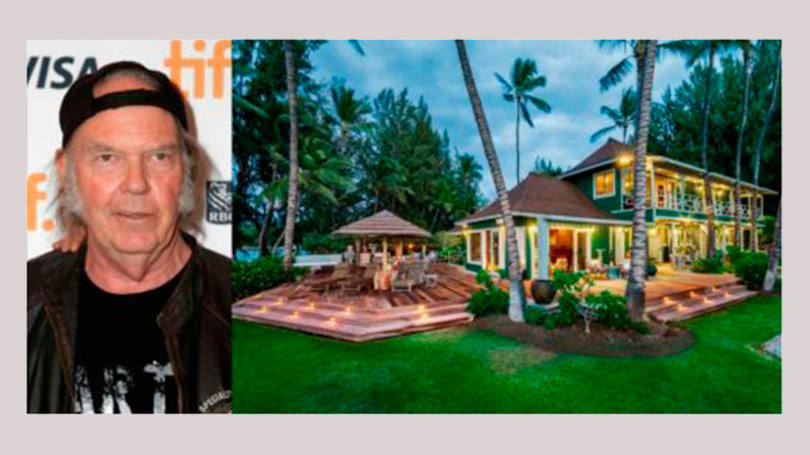 Casa 6

De quem: cantor Neil Young

Onde: Kohala, no Havaí
