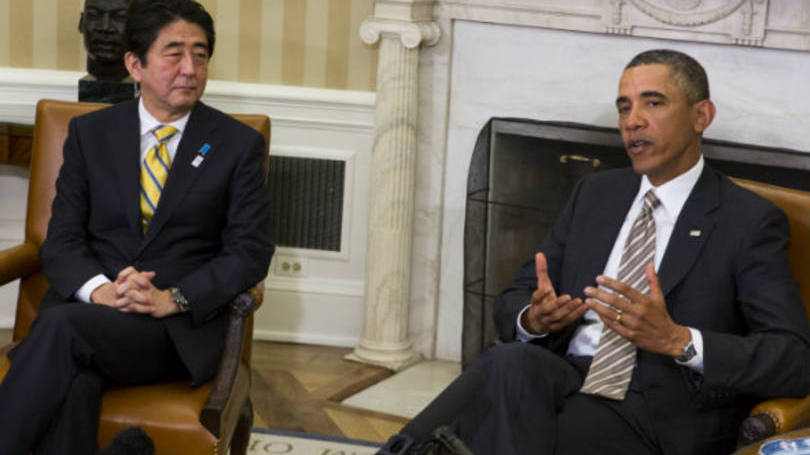 Shinzo Abe e Barack Obama: Obama se mostrou de acordo com os comentários de Abe