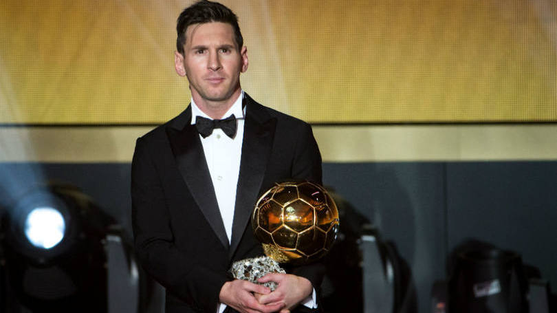 Messi durante a premiação Bola de Ouro da Fifa 2015: "É incrível que seja a quinta", disse o jogador 
