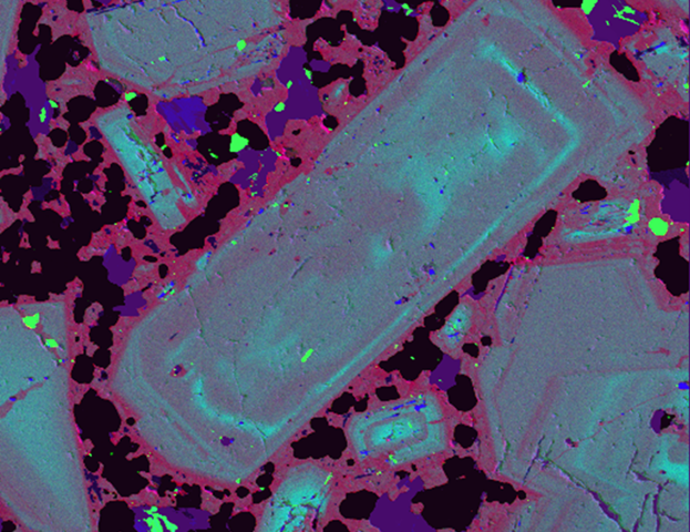 Rocha magmática que formou grande depósito pórfiro no Chile