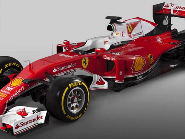 Modelo que será pilotado por Sebastian Vettel e Kimi Raikkonen terá detalhes maiores em branco em sua região superior, além da asa dianteira