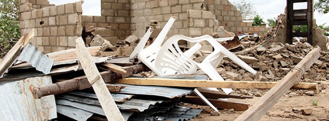 Para minimizar o sofrimento dessas famílias, o Instituto Nacional de Gestão de Calamidades