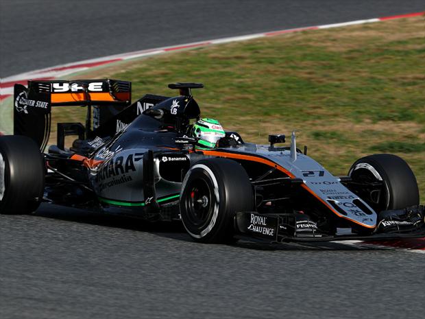 Piloto da Force India conseguiu o melhor tempo com 1:25:286 em 37 voltas que correu em Barcelona, na Espanha