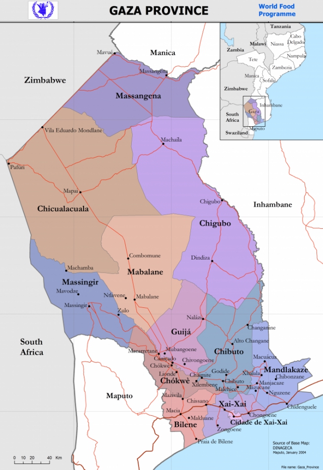 CHONGOENE, MAPAI E LIMPOPO VÃO PASSAR A SER DISTRITOS