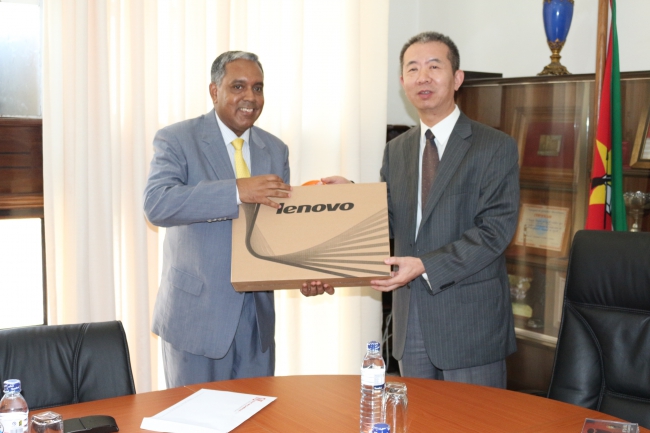 RM RECEBE EQUIPAMENTO INFORMÁTICO E BICICLETAS DA CHINA