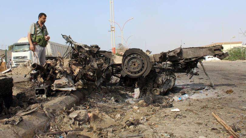 Áden, no Iêmen: o atentado aconteceu no bairro de Jor Maksar, perto do estádio de futebol 22 de Maio, o principal da cidade