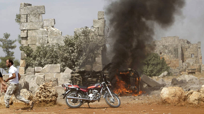 Síria: "O helicóptero não foi alvo de tiros", afirmou o ministério da Defesa