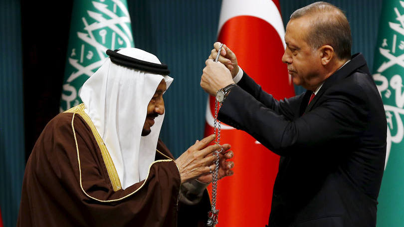 Turquia e Arábia: Erdogan concedeu ao monarca a mais alta distinção do país, a Ordem Nacional da República