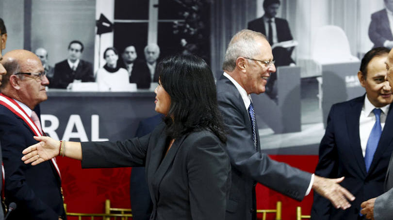 Keiko Fujimori e Pedro Pablo Kuczynski: os dois conservadores emergiram como os candidatos mais votados do primeiro turno de 10 de abri