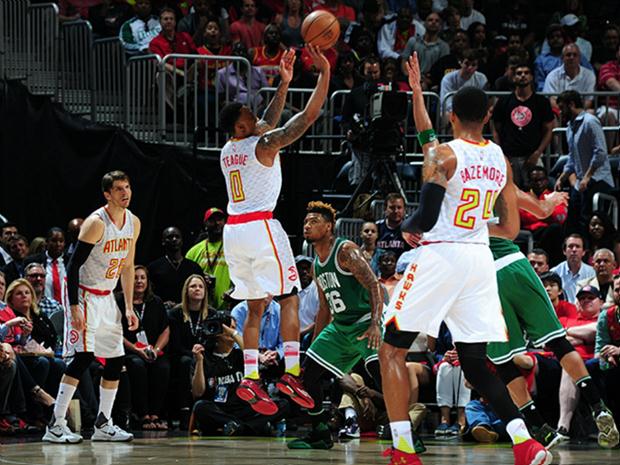 O armador Jeff Teague também contribuiu para sua equipe com 16 pontos marcados