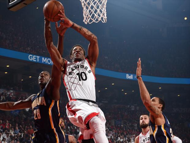 Raptors conseguiram uma importante vitória sobre o Indiana Pacers