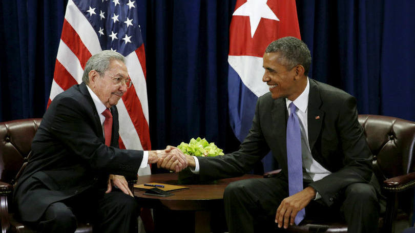 Raúl Castro e Barack Obama: "em nossa relação com os Estados Unidos não está na mesa de negociações, de modo algum, a realização de mudanças internas em Cuba"
