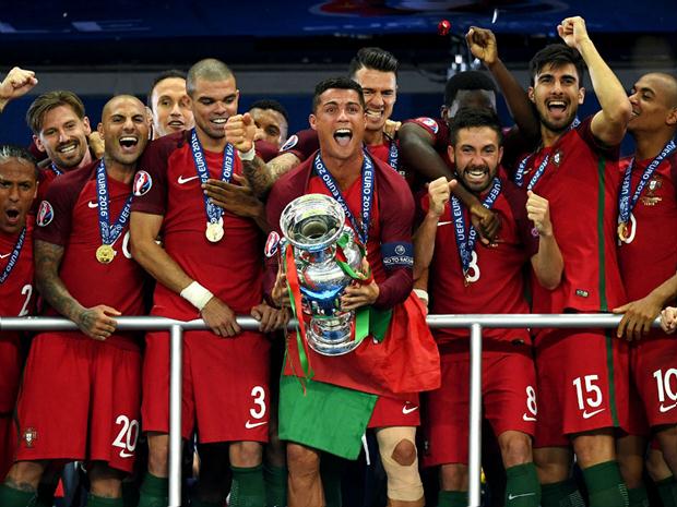 Portugueses venceram a Eurocopa após bater a França por 1 a 0 no segundo tempo da prorrogação