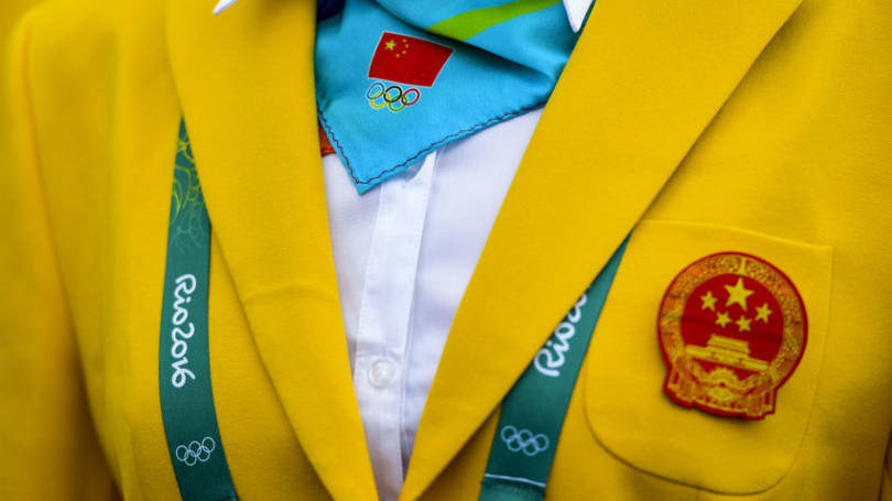 Uniforme de mulher da delegação olímpica da China, no Rio de Janeiro: durante três décadas, a China adotou a Olimpíada como um indicador da grandeza nacional