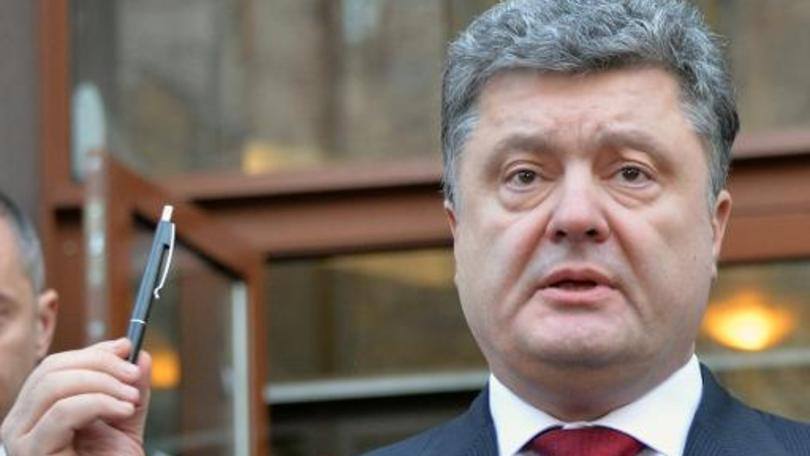 O presidente ucraniano, Petro Poroshenko: "Esta madrugada foi registrado um número recorde de ataques
