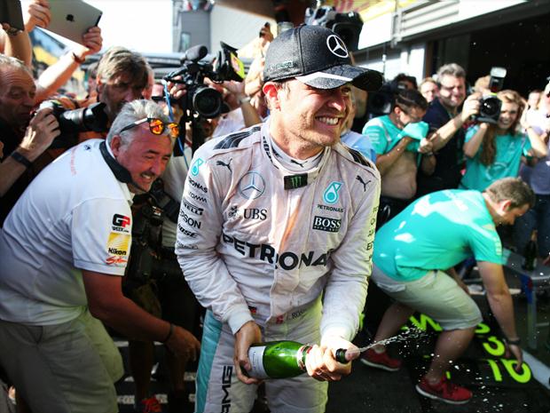 Nico Rosberg conquistou o primeiro lugar no GP da Bélgica, seguido por Ricciardo e Hamilton 