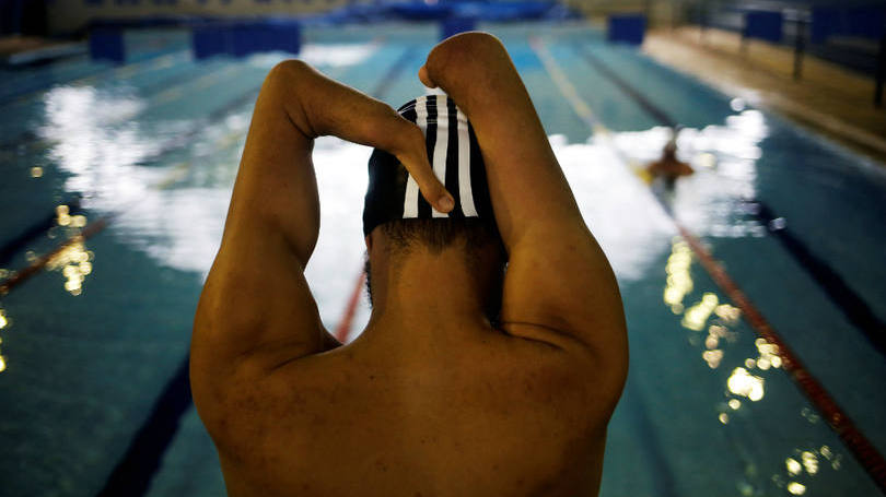 Brasil  O nadador Daniel Dias é fotografado durante treinamento em Bragança Paulista. Daniel irá representar o Brasil durante os Jogos Paralímpicos que começam no Rio de Janeiro no próximo dia 7 de setembro. Ele é o maior medalhista do país neste evento esportivo com 10 medalhas de ouro, 4 de prata e 1 de bronze. 