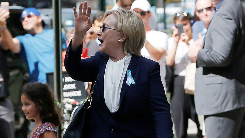 Hillary Clinton: Trump desejou nesta segunda-feira uma recuperação rápida a Hillary