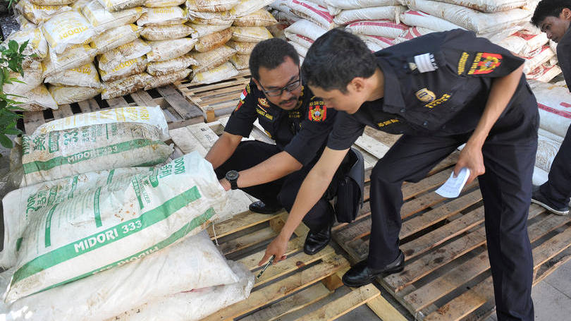 Contrabando: as autoridades detiveram preventivamente os seis membros da tripulação do navio