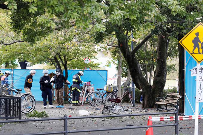 Explosão no Japão: Homem morto foi encontrado em estacionamento de bicicletas do parque 