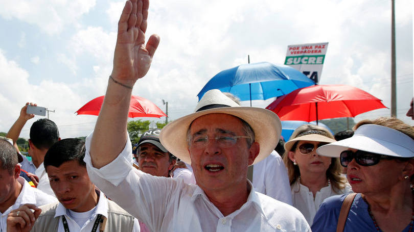 Alváro Uribe: na última semana, New York Times publicou um editorial acusando o ex-presidente de "bloquear" o acordo de paz