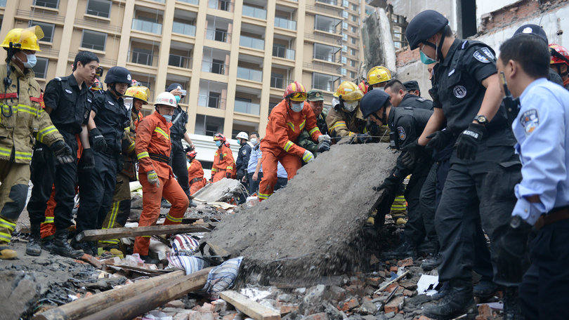 China: os prédios estavam situados em um distrito industrial da cidade e abrigavam, sobretudo, operários