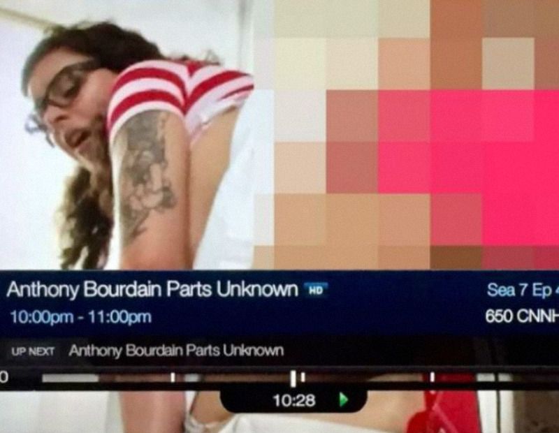 Filme erótico teria ido ao ar no lugar de um programa de culinária nos EUA