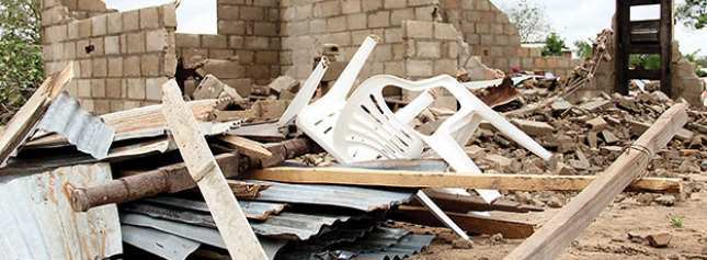 Mau tempo destrói 300 casas residências e fere 8 pessoas em Namapa