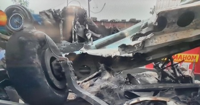 Queda de aeronave em Maputo: Duas pessoas morrem carbonizadas