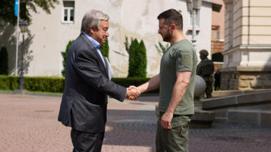 António Guterres na Ucrânia para desbloquear acordo de exportação de cereais da Ucrânia