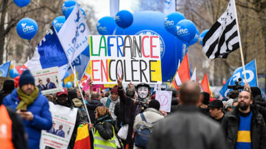 França: 11ª jornada de greves e manifestações contra a reforma das pensões