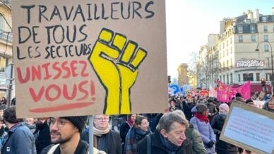 França vive a sexta jornada de contestação contra a reforma das pensões