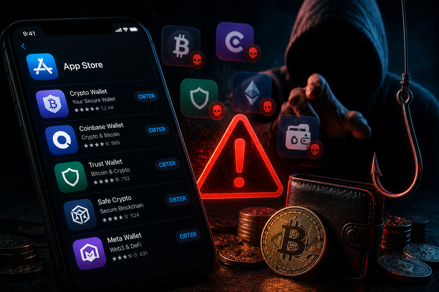 Apple não é infalível: Encontradas 26 apps falsas que visam carteiras cripto