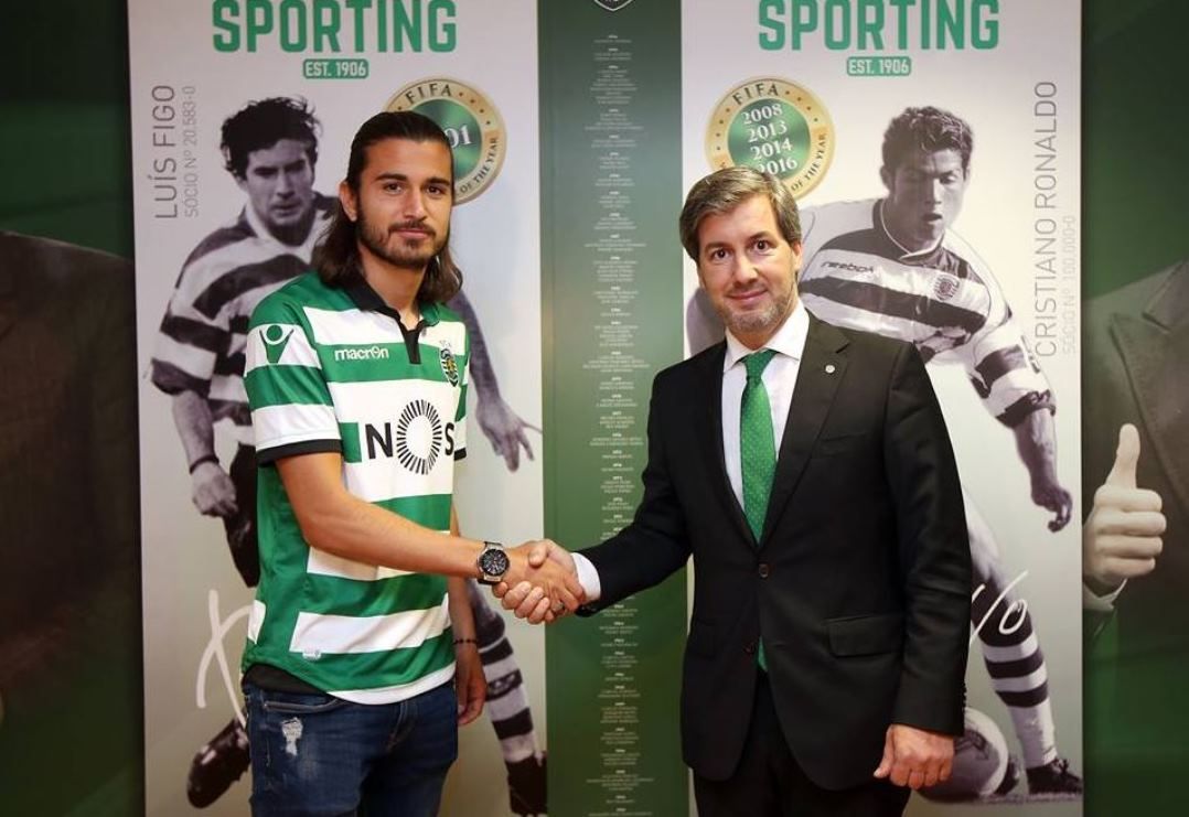 Meia estava no Estoril e teve seu nome especulado também no Benfica, mas preferiu fechar com o rival