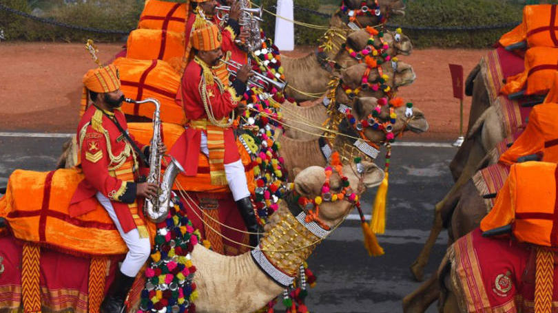 Desfile: o desfile aconteceu sob a supervisão de 50.000 agentes para garantir a segurança