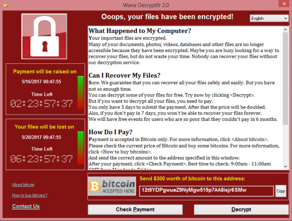 Ransomware WannaCry afecta fábrica da Boeing